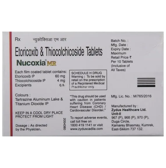 nucoxia mr 4mg tablet 10's